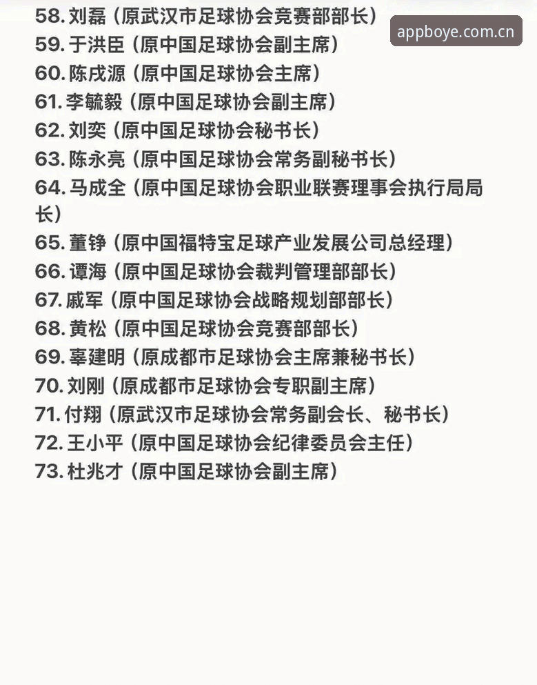 博业体育APP下载推荐 中国足协第三批禁足名单全面解析:17人终身禁赛,48人遭重罚